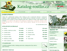Tablet Screenshot of katalog-rostlin.cz